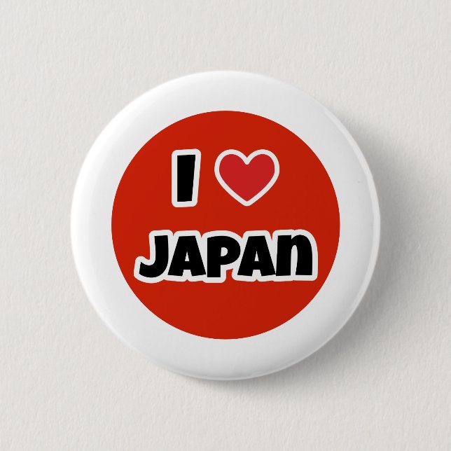 I love Japan 2 Inch Round Button (Front)