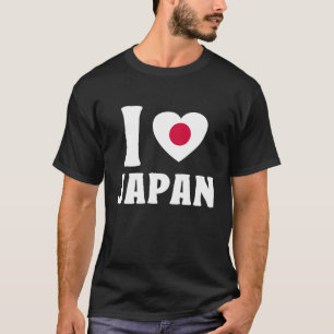 I Love Japan Flag Japanese Heart T-Shirt