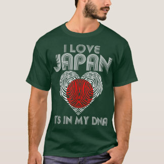I Love Japan It's In My DNA For Japanese People T-Shirt