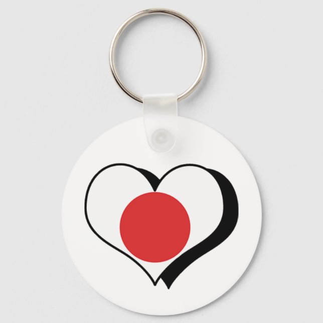 I Love Japan Keychain (Front)
