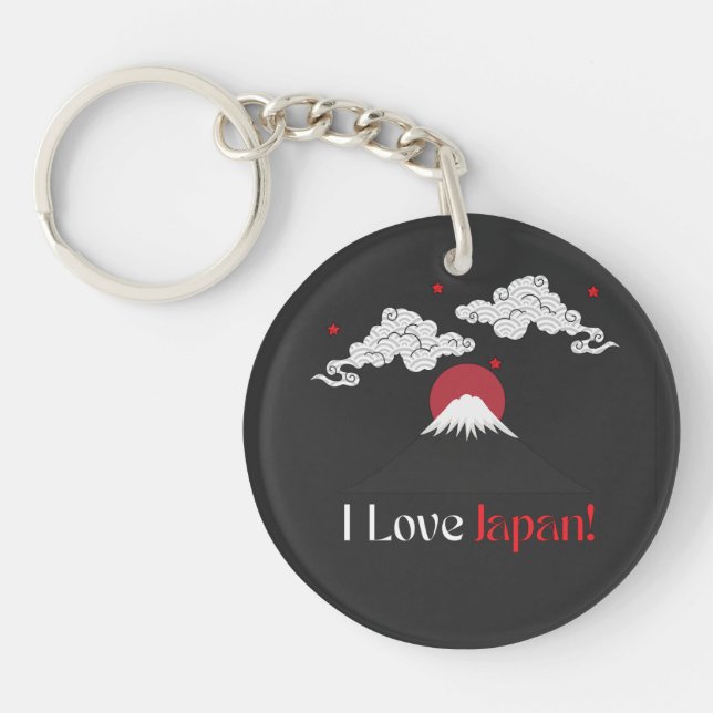 I Love Japon - Design Porte - clé japonais (Devant)