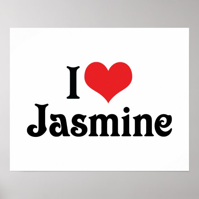 I Love Jasmine Poster (Front)