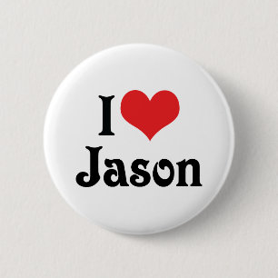 I Love Jason 2 Inch Round Button