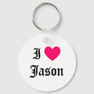I Love Jason Keychain