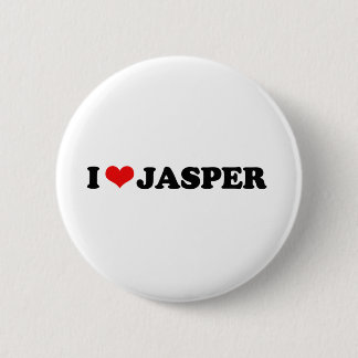 I LOVE JASPER 2 INCH ROUND BUTTON