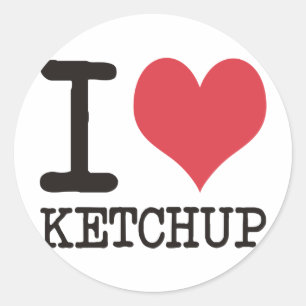 I Love JAVA - KETCHUP - KITTY Products & Designs! Classic Round Sticker