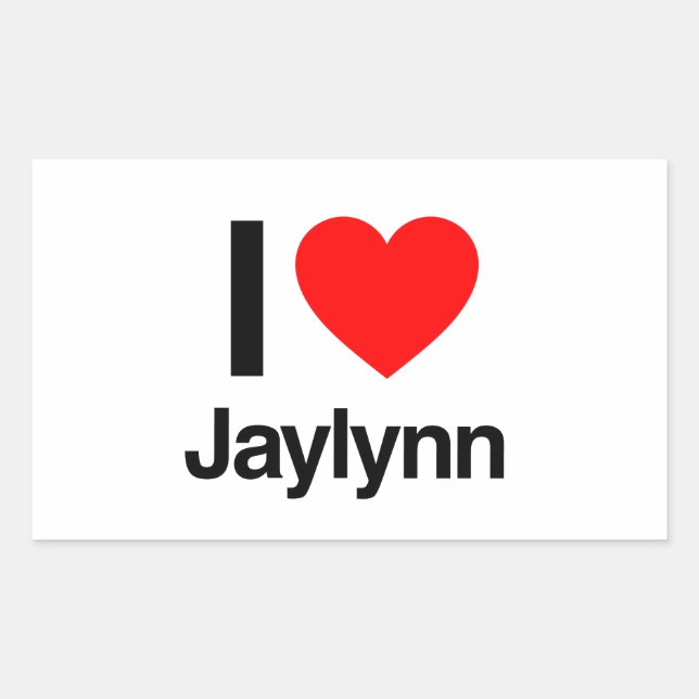 i love jaylynn sticker (Front)