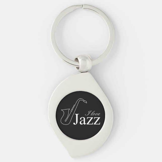 I love jazz keychain (Front)