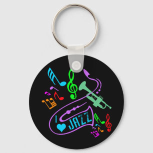 I LOVE JAZZ KEYCHAIN