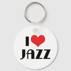 I Love Jazz Keychain