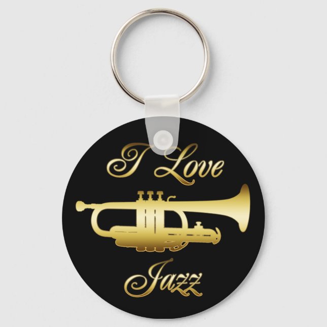 I LOVE JAZZ KEYCHAIN (Front)