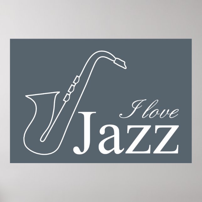 I love jazz poster (Front)