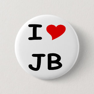 I love JB 2 Inch Round Button