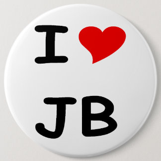 I love JB 6 Inch Round Button