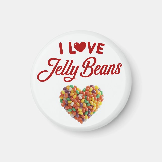 I Love Jellybeans Magnet (Front)