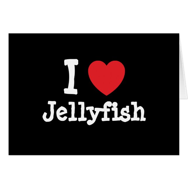 I love Jellyfish heart custom personalized (Front Horizontal)