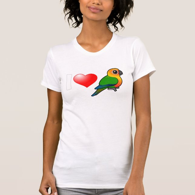 I Love Jenday Conures T-Shirt (Front)
