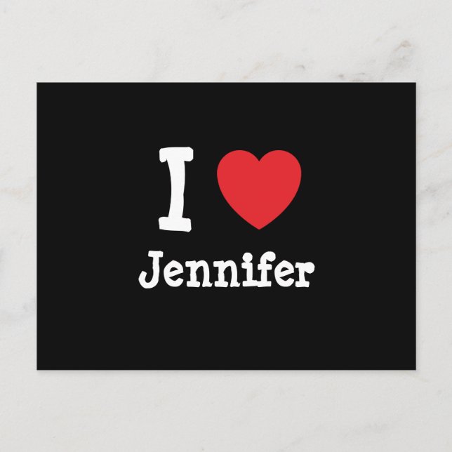 I love Jennifer heart T-Shirt Postcard (Front)