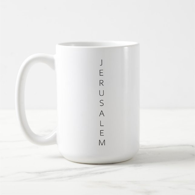 I love Jerusalem Israel Coffee Mug (Left)