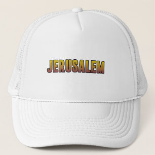 I love Jerusalem Israel Trucker Hat