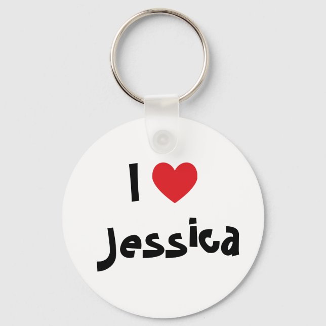 I Love Jessica Keychain (Front)