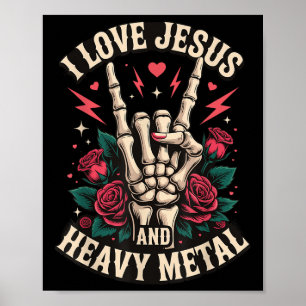 I Love Jesus And Heavy Metal  Poster