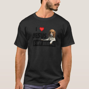 I Love Jesus And My Beagle Dog Mom Dad Pet Parent T-Shirt