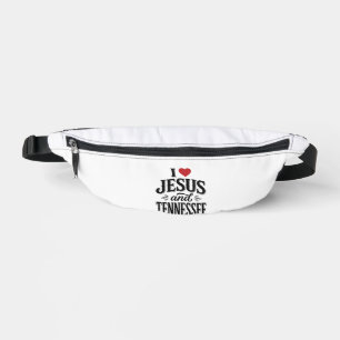 I Love Jesus and Tennessee Vintage Christian Desig Fanny Pack