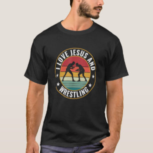 I love Jesus and Wrestling Coach T-Shirt
