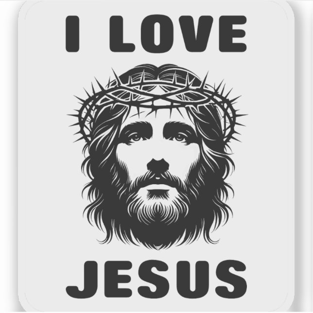 I Love Jesus (black) (Front)