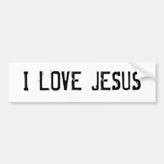 I LOVE JESUS BUMPER STICKER