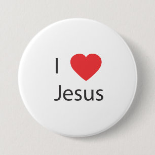 I love Jesus Button