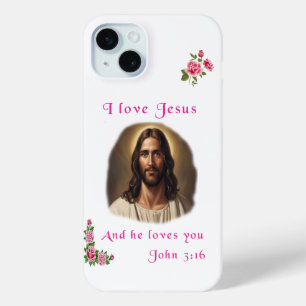 I love Jesus iPhone 15 Mini Case