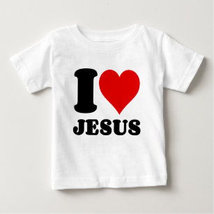 i love Jesus christian quote Baby T-Shirt