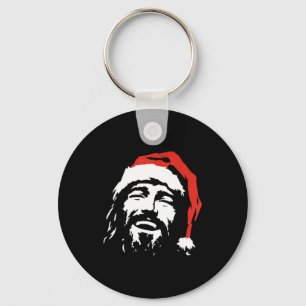 I Love Jesus Christmas Green Keychain