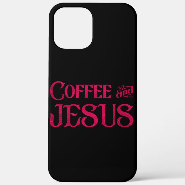 I Love Jesus & Coffee Case-Mate iPhone Case (Back)