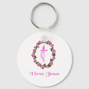I love Jesus gifts Keychain