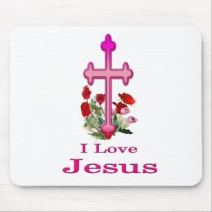 I love Jesus gifts Mouse Pad