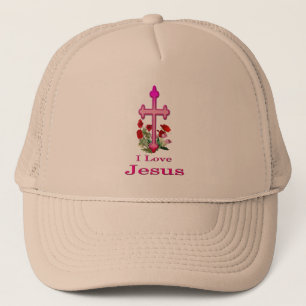 I love Jesus gifts Trucker Hat