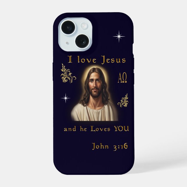 I love Jesus iPhone 15 Case (Back)