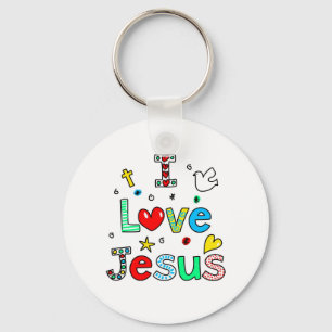 I Love Jesus Keychain
