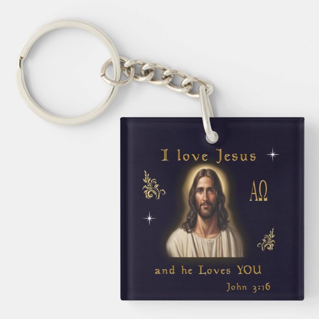 I love Jesus Keychain (Front)