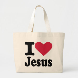 I love Jesus Large Tote Bag