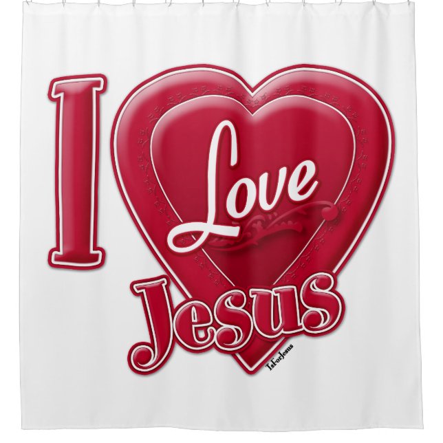 I Love Jesus Red Heart (Front)