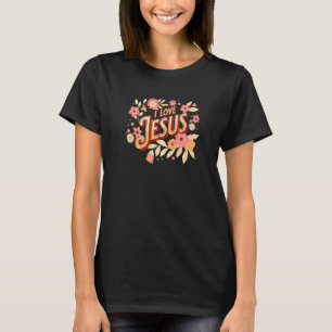 I Love Jesus Religious Christmas Easter Christian  T-Shirt