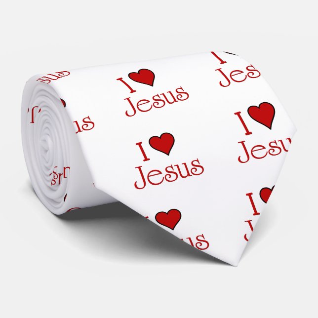 I love jesus tie (Rolled)