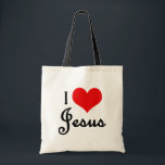 I love jesus tote bag<br><div class="desc">I love jesus bags with red heart for all christian ,  Roman catholic people who love jesus..</div>