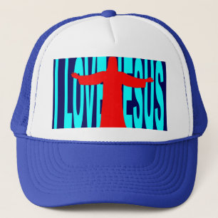 I LOVE JESUS TRUCKER HAT