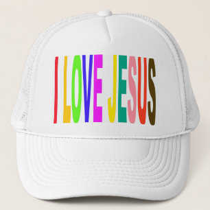 I LOVE JESUS TRUCKER HAT
