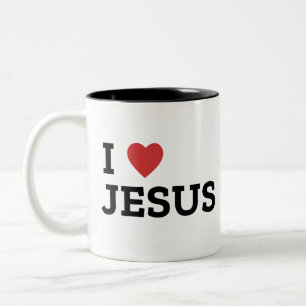 I love Jesus Two-Tone Mug, 444 ml Coffee Mug